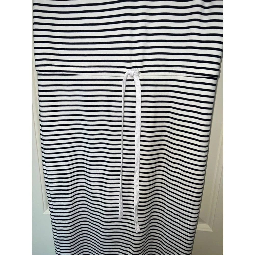 Theory Caneil Classic Pima Cotton Striped Dress - M - Picture 4 of 6